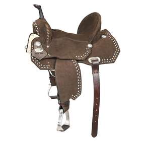 Hstt186-15 Hilason Hs Flex Tree Western Horse Buckstitch Trail Barrel American Leather