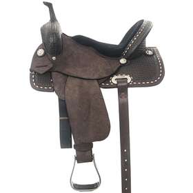 Hstt921bz-16 Hilason 76hs 16 In Western Horse Saddle Flex Tree American Leather Barrel
