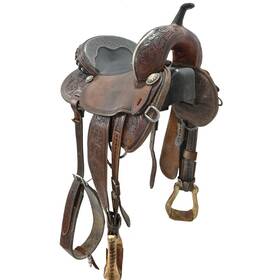 C14hcdbbrflex Honey Creek Saddles Used 14 Inch Barrel Racing Saddle Code