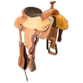 U15hrtr14bsk Hr Custom Made Demo 15 Inch Team Roping Saddle Code
