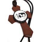 Hs5pcbb-hlc Hill Leather Company Praying Cowboy Concho Cross With Tie Western