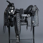 Hsmx133-15 Hilason Mexican Charro Horse Riding Leather Saddle With 792484414458