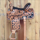 Hsos196-15 Hilason S196 Western Leather Barrel
