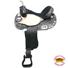 Hsto104bk3-17 Hilason Treeless Western Trail Barrel Racing Saddle 635562384277