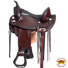Hsto109db-16 Hilason Treeless Western Trail Pleasure Riding Barrel Racing 682269190113