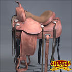 Hsto110ro-15 Hilason To10ro-a Treeless Western Leather Hsto110ro-15 Hilason To10ro-a Treeless Western Leather