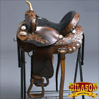 Hsto200v1adb-17 Hilason Treeless Western Barrel Racing Pleasure Trail Horse Saddle