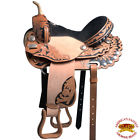 Hstt200v1bz-15 Hilason American Leather Barrel Racing Trail Western Horse 635562457285