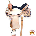 Hstt204bk1-16 Hilason Western Flex Tree Barrel Racing Trail Riding Horse Saddle