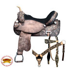 Hstt801dbrobhpa326dbro-17 Hilason Western Horse Saddle Tack Set Flex Tree 695922121225