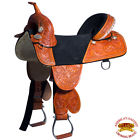 Hstw101bzbeg-17 Hilason Classic Treeless Western Trail Barrel Racing Leather 635562418804