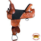 Hstw101bzspabr-18 Hilason Treeless Western Trail Barrel Racing Leather Saddle 635562419467