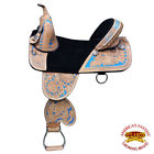 Hstw101bztq1-17 Hilason Classic Series Treeless Western Trail Barrel Racing 635562420562