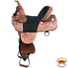 Hstw101ol-17 Hilason Treeless Western Leather Trail Barrel Racing Horse 635562420104