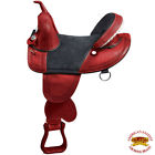Hstw104bzm-17 Hilason Treeless Western Trail Barrel Racing Leather Saddle 695922083134