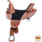 Hstw105mdglz-13 Hilason Treeless Western Trail Barrel Racing Leather Horse 792484362537