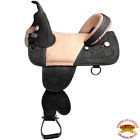 Hstw206bzbk-17 Hilason Treeless Western Trail Barrel Racing Leather Saddle 695922089891