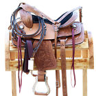 Hsys104-12 Comfytack Western Leather Youth