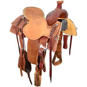 U16hrssrr12cb Hud Roberts Used 16 Inch Signature Series Ranch Roping Saddle Code