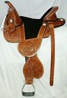 Im125 Own Making Brand New Treeless Western Leather Based Saddle Racing