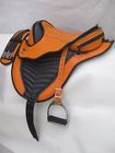 Im176 Handmade Synthetic Treeless Saddle Matching Girth Stirrups Leather Western
