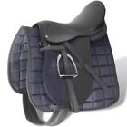 Iub6065861733409kq Horse Riding Saddle Set Real Leather Black