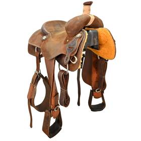 C14jsmithtrchro Jeff Smith Used 14 Inch Team Roping Saddle Code