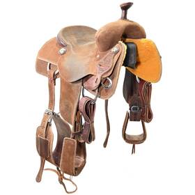 U14jsmithtrchro Jeff Smith Custom Saddles Used 14 Inch Team Roping Saddle Code