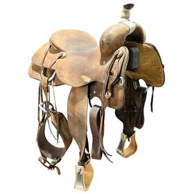 U165jsmithrcr Jeff Smith Custom Saddles Used 16.5 Inch Ranch Cutting Saddle Code