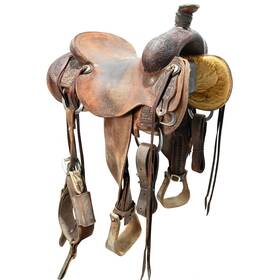 U15jsmithran14fl Jeff Smith Used 15 Inch Ranch Saddle Code