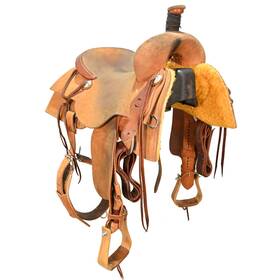 U16cowboycrcfro Jeff Smith Used 16 Inch Cowboy Customs Ranch Cutting Saddle Code