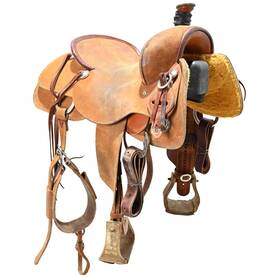 U16jsmithchpr Jeff Smith Used 16 Inch Working Cowhorse Saddle Code