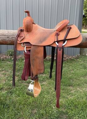 Jeff Smiths Custom Saddles 210-0195 Ranch Cutter 16 Inch Buster Welch Tree
