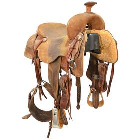 U165jsmithbwrc Jeff Smitth Used 16.5 Inch Smith Working Cowhorse Saddle Code