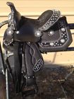 Ks1485 King Series Starlight Blk Miniature Horse Western Saddle Conchos