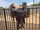 Ks1715-32-15 Brisbane Western Trail Saddle With Horn Full Quarter
