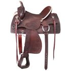 Ks1967-32-17 Jacksonville Hardseat Western Trail Saddle Full Quarter Dark 688499483940