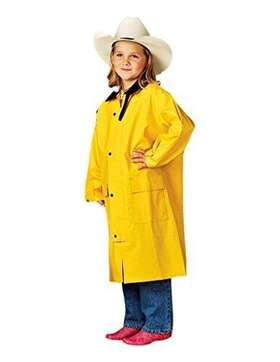 M & F Western Products 701340260719 Kids Yellow Saddle Slicker L