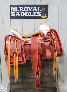 M-royal Saddles 305976293105 15 Inch Montura Silla Chomite Machete Mexican Charro Saddle