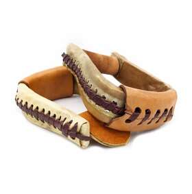 M-royal Saddles 305976294669 Western Rawhide Leather Pony Kids Stirrups Tack Estribos
