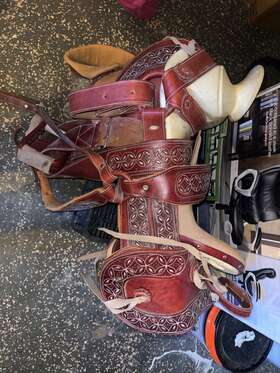 M-royal Saddles 305976297981 15 Inch Montura Charra Pintada Charro Mexican Horse Saddle