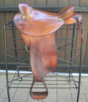 1136 Marciante Rare #1136 Marciatne Endurance Western Leather Saddle 15 Inch Horse Tack