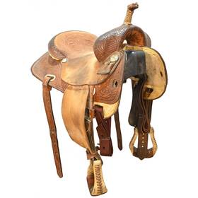U155mjoseybr12cb Martha Josey Collection Used 15.5 Inch Barrel Racing Saddle Code