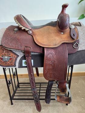 135604 Martin All Around Western Saddle 14 Inch Roping Barrel Racing