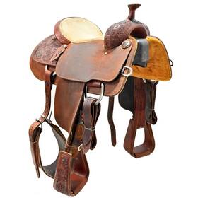 C14martintr14fl Martin Used 14 Inch Team Roping Saddle Code
