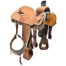 C15nomaketrch Martin Used 15 Inch No Maker Team Roping Saddle Code