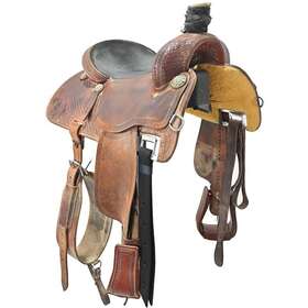 C145martinaa12cb Martin Saddlery Used 14.5 Inch All Around Saddle Code