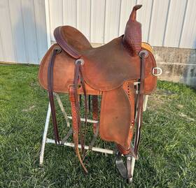 Or763437 Martin Saddlery 14 1/2 Inch Stingray Barrel Saddle 7 Gullet
