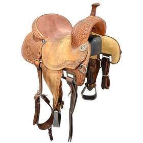 U145crownc12rd Martin Saddlery Used 14.5 Inch Crown C Barrel Saddle Code