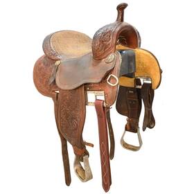 U145crownc78fl Martin Saddlery Used 14.5 Inch Crown C Barrel Saddle Code